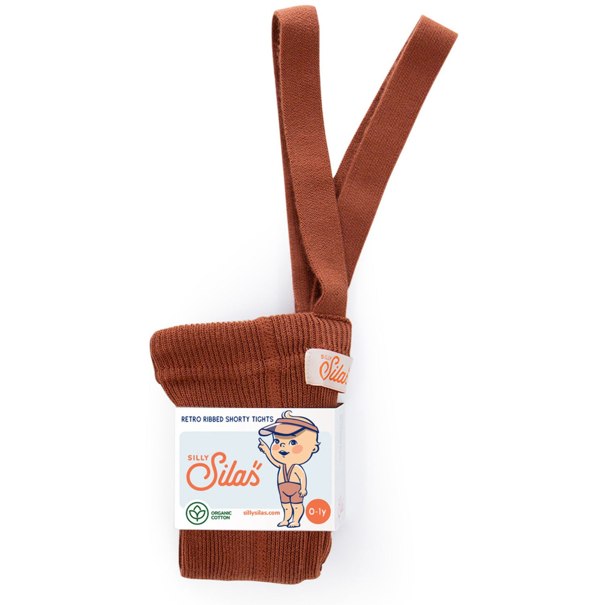 Silly Silas Cinnamon Shorty Tights With Braces