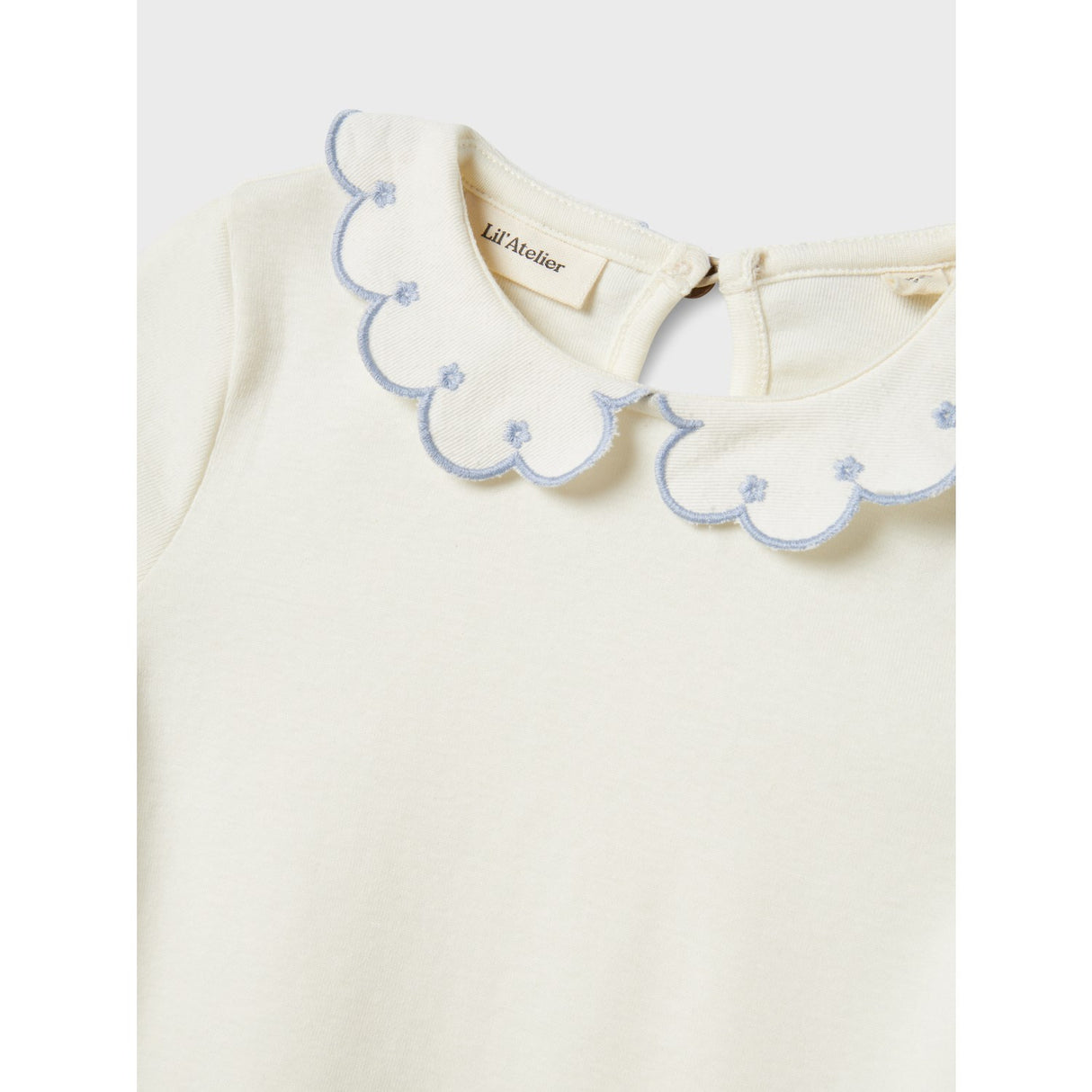 Lil'Atelier Coconut Milk Zen Blue Nmffundo Ss Slim Top Lil