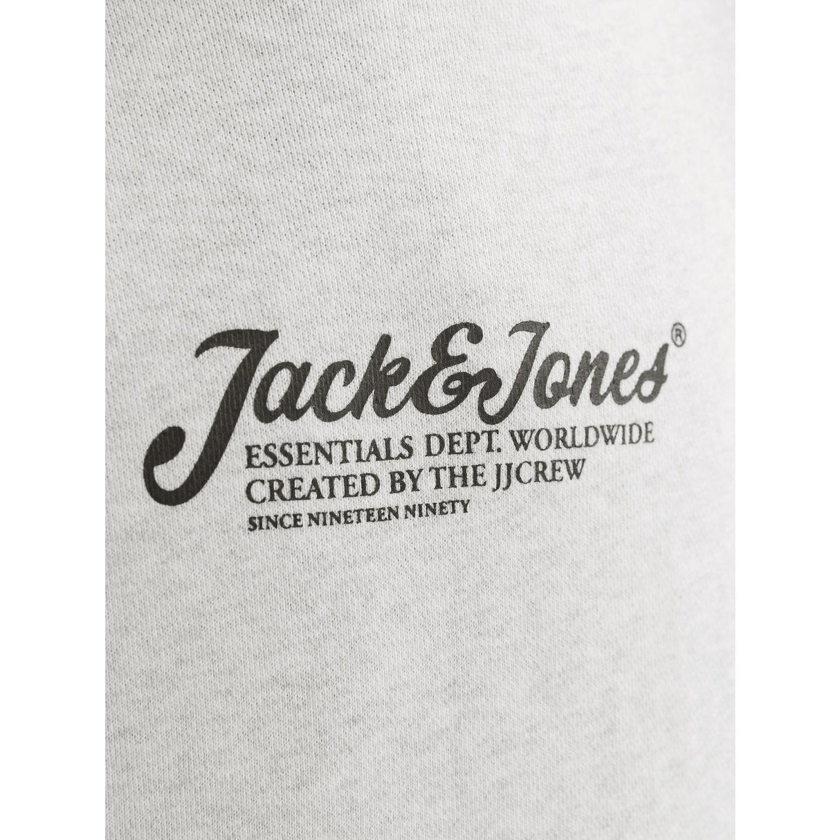 Jack & Jones Junior White Melange Jjbeau Sweat Hood Jnr