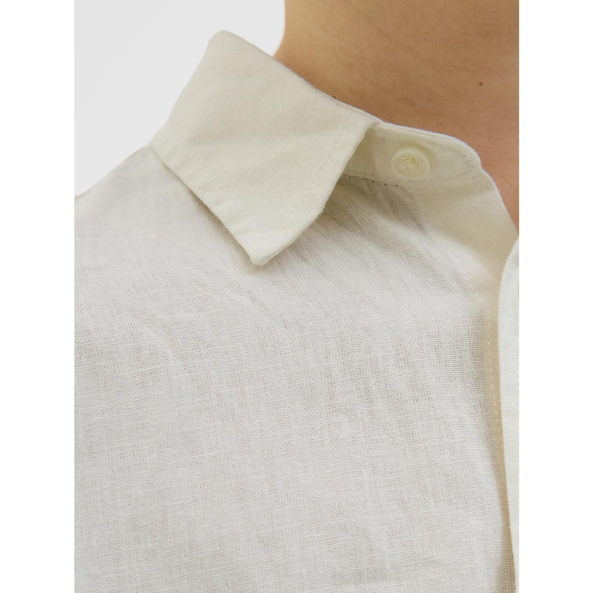 Jack & Jones Junior Antique White Jorparos Oversized Shirt Ss Jnr