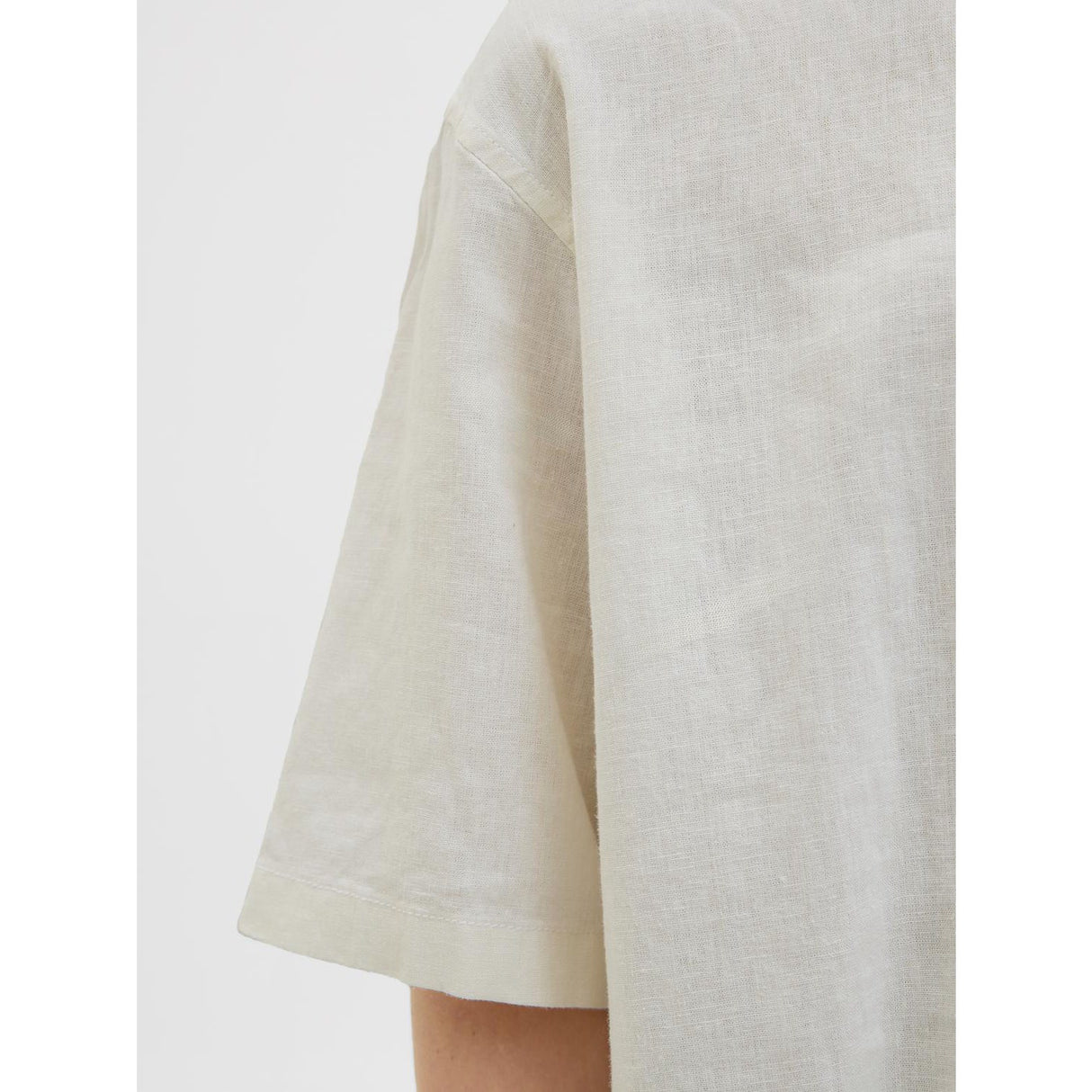 Jack & Jones Junior Antique White Jorparos Oversized Shirt Ss Jnr