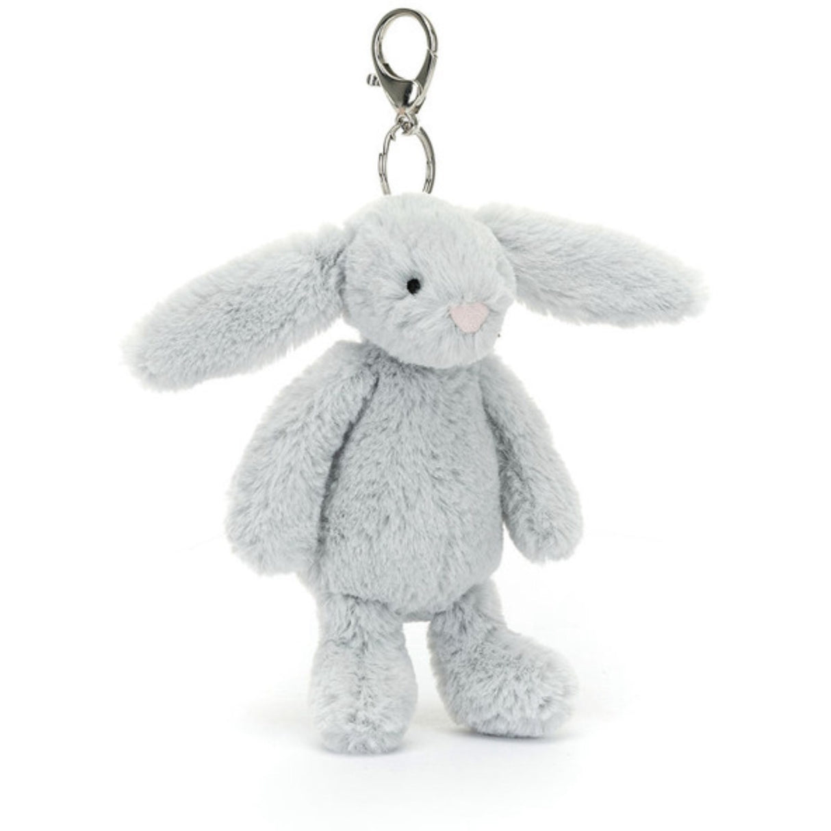 Jellycat Bashful Rabbit, Bobbie Jasmine Bag Charm