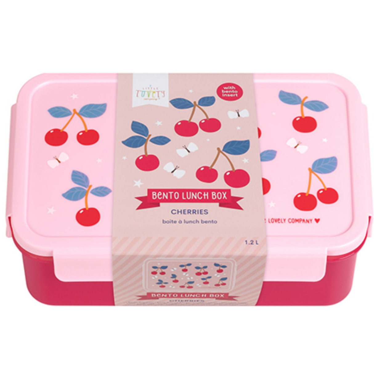 A Little Lovely Company Cherries Bento Lunch Box