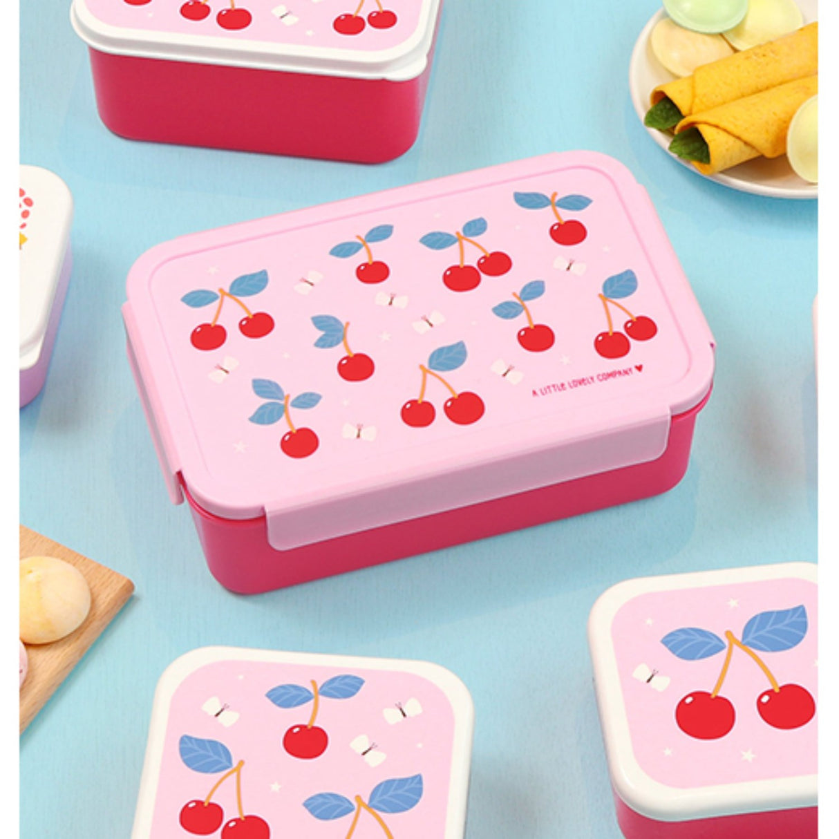 A Little Lovely Company Cherries Bento Lunch Box