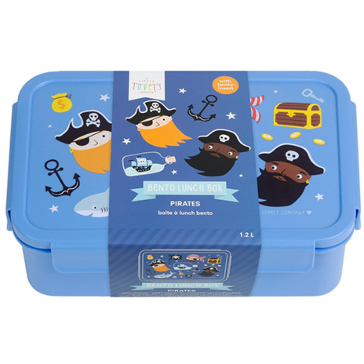 A Little Lovely Company Pirates Bento Lunch Box