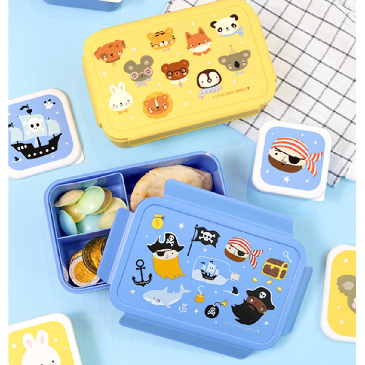 A Little Lovely Company Pirates Bento Lunch Box