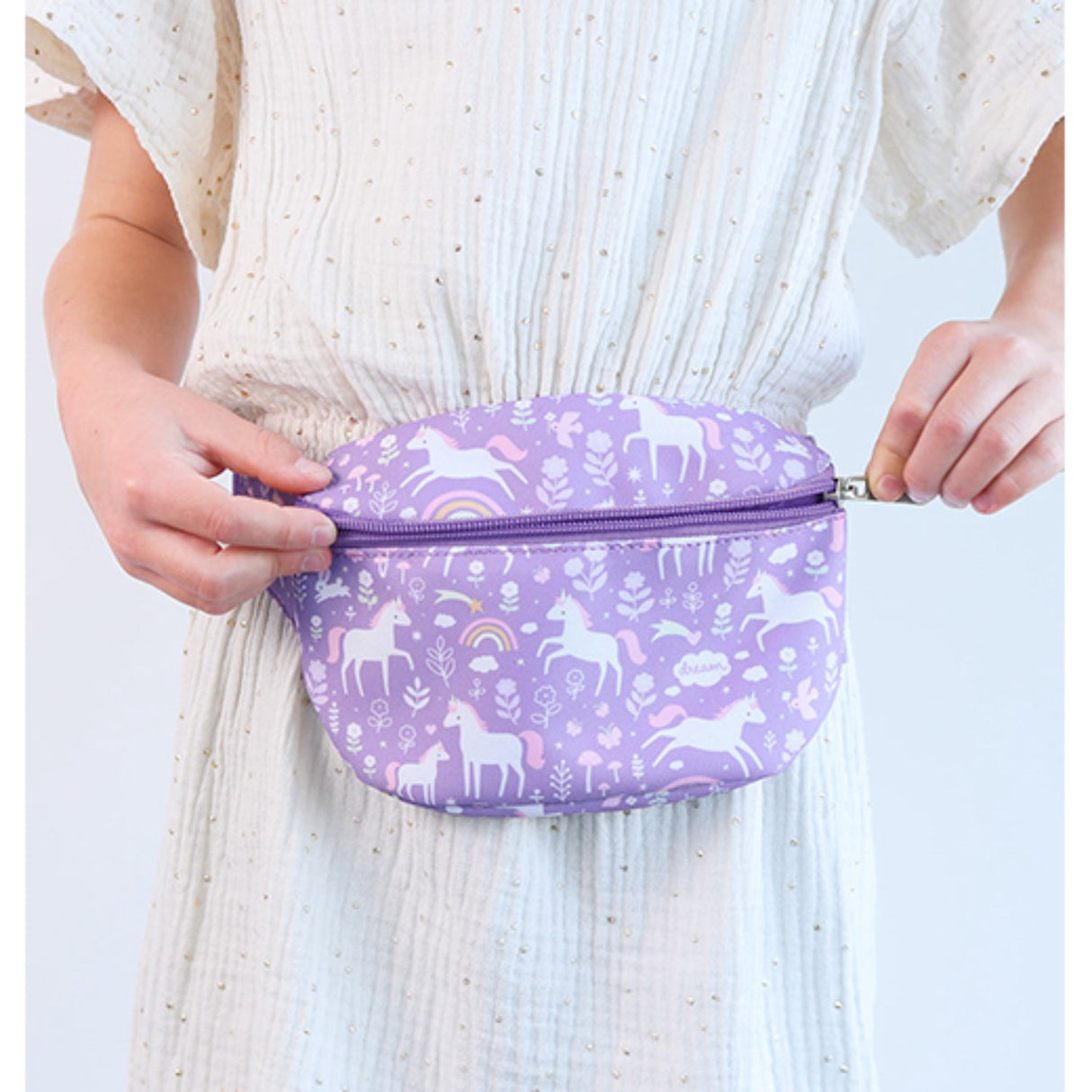 A Little Lovely Company Unicorn Dreams Bum Bag