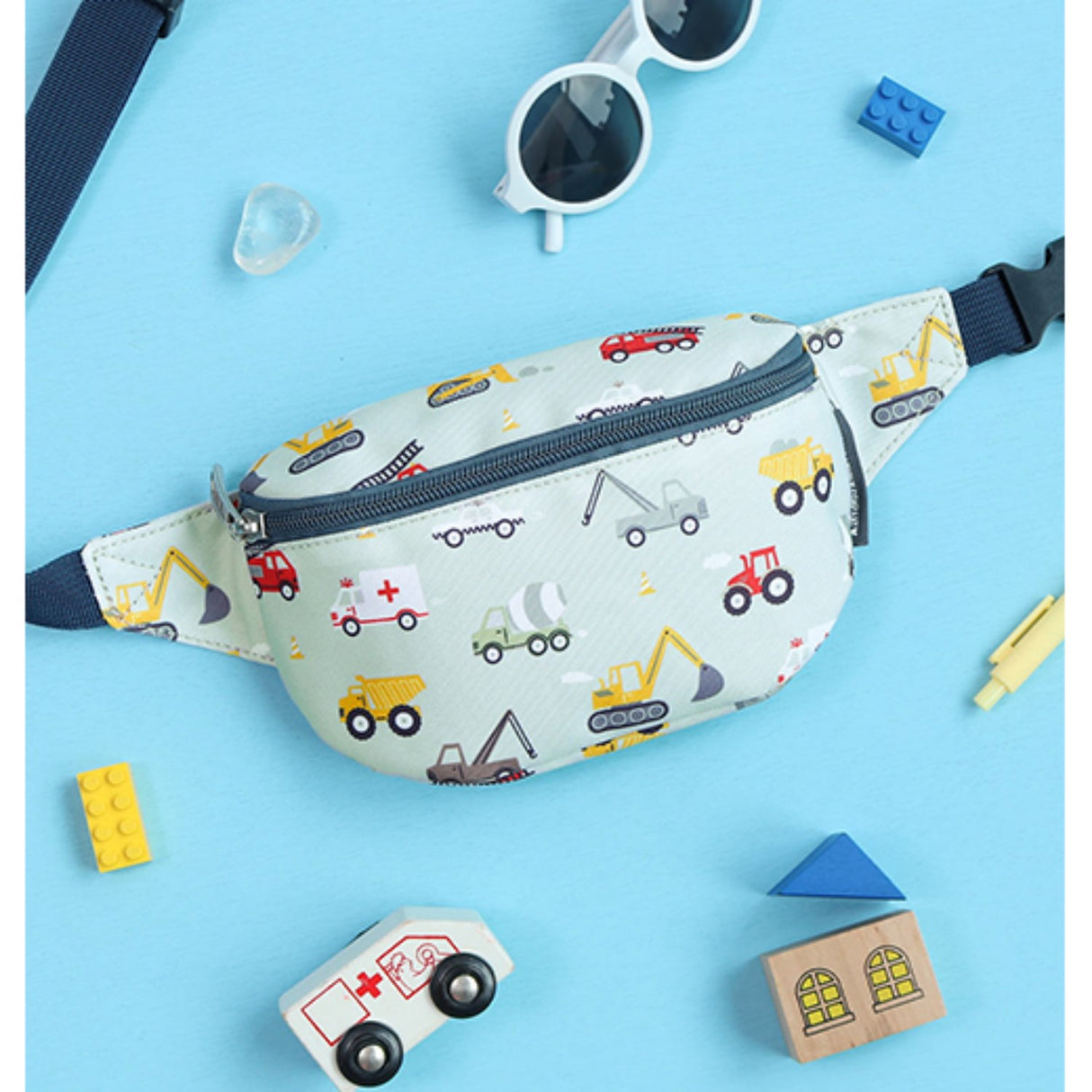 A Little Lovely Company Vehicles Bum Bag