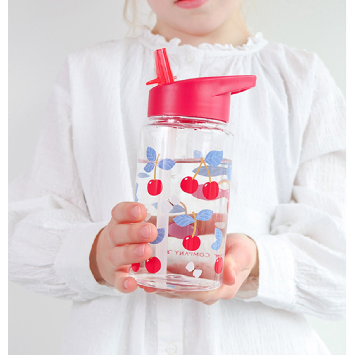 A Little Lovely Company Cherries Water Bottle