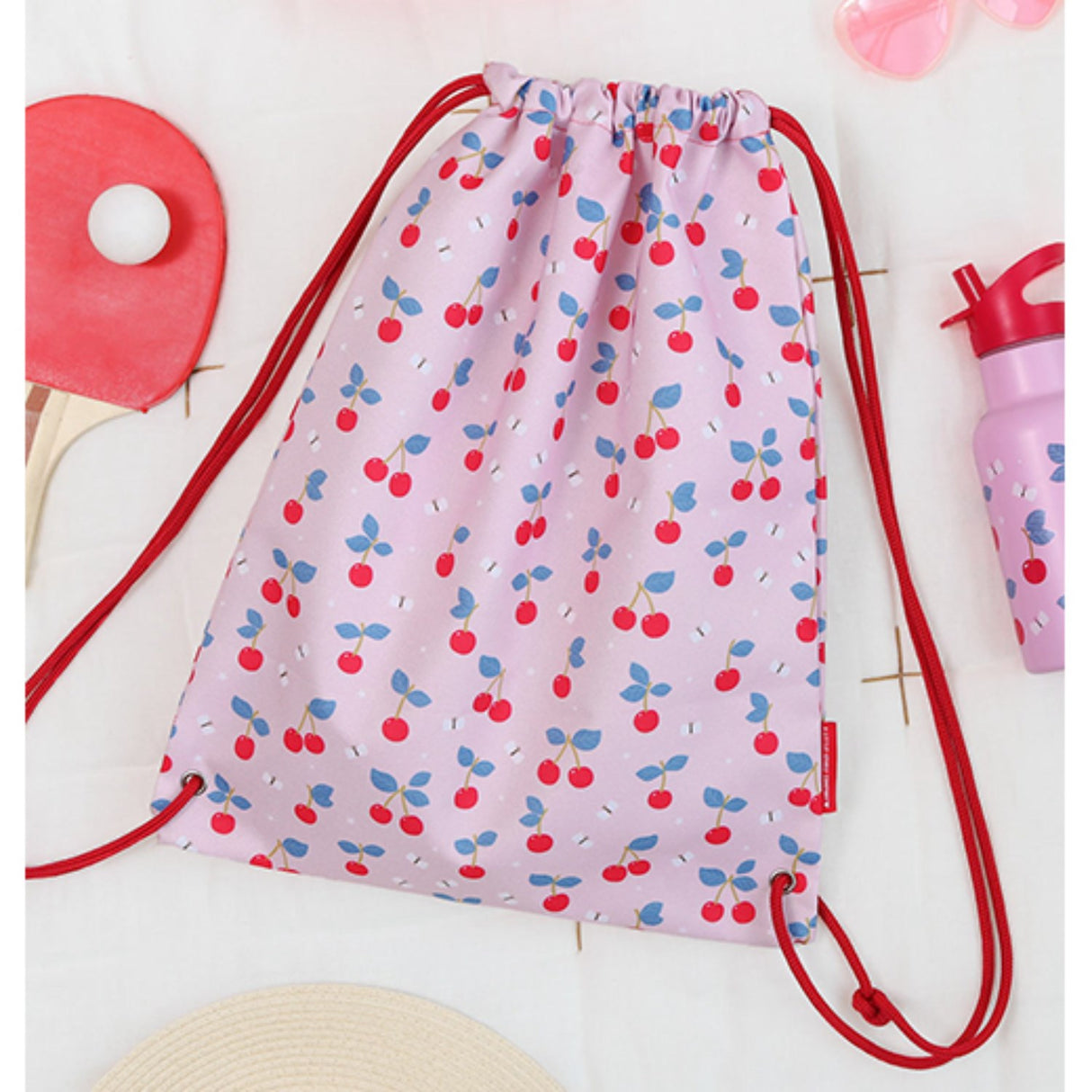 A Little Lovely Company Cherries Gym Bag