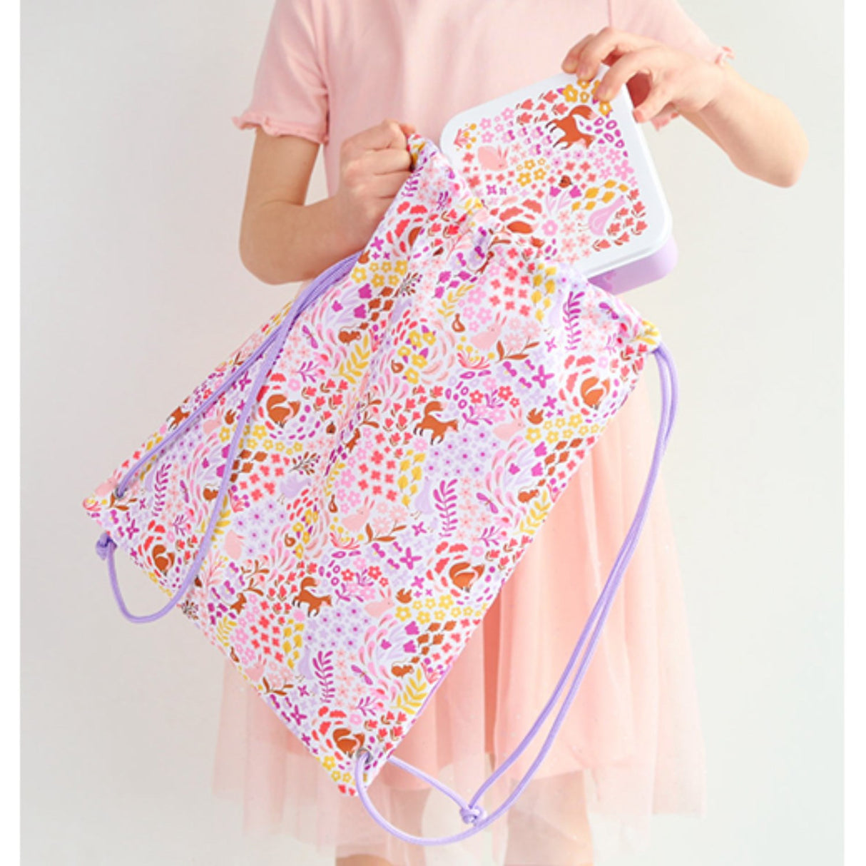 A Little Lovely Company Flower Gardens Gym Bag