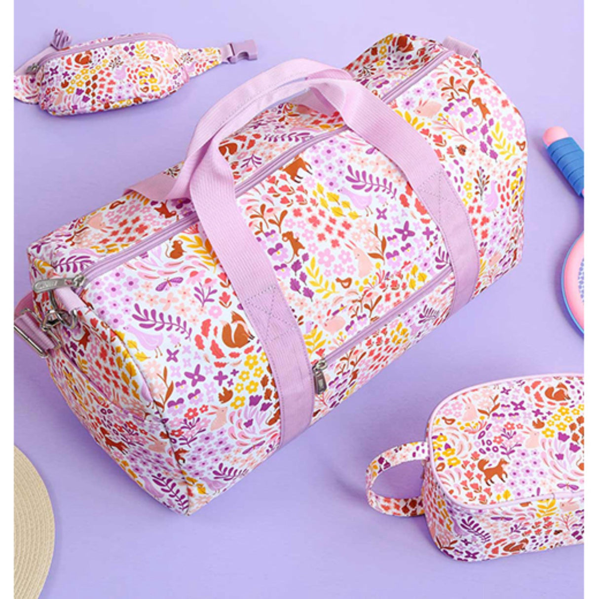 A Little Lovely Company Flower Garden Travel Bag