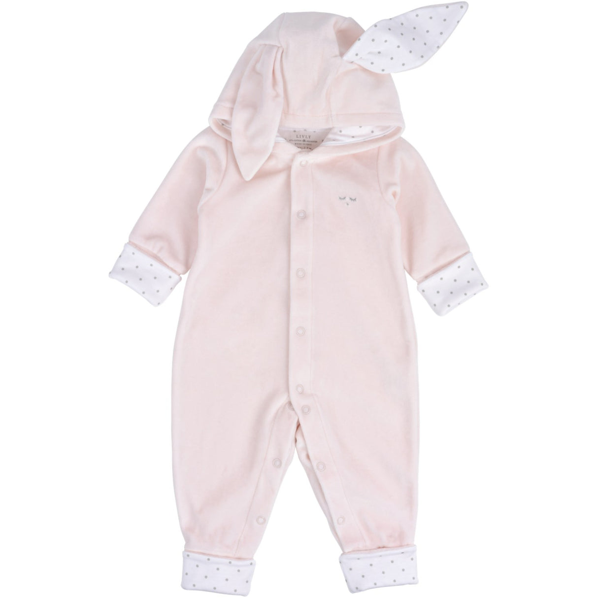 Livly Pink Plush Bunny Overall