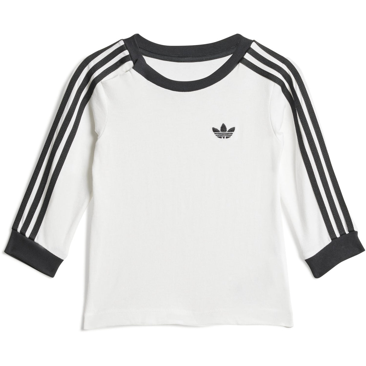 adidas Originals White/Black Denim Ls Set