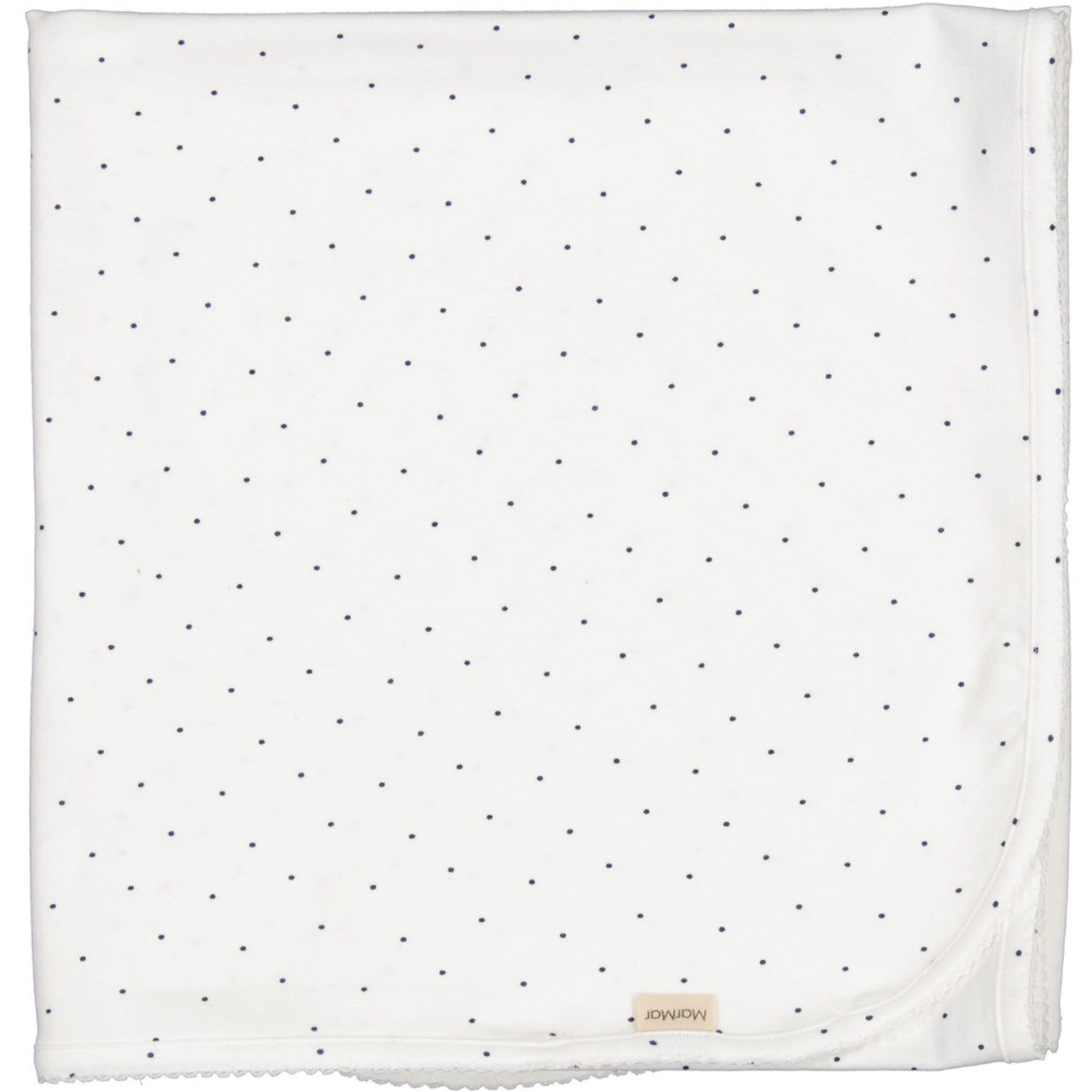 MarMar Modal Smooth Print Blue Dot Alida Blanket