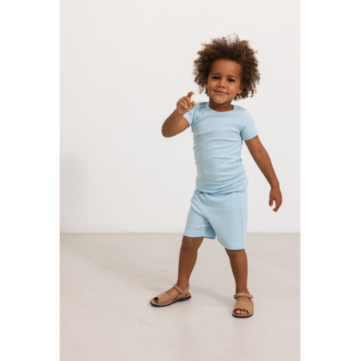 MarMar Modal Fine Rib Heavenly Blue Paulo Shorts