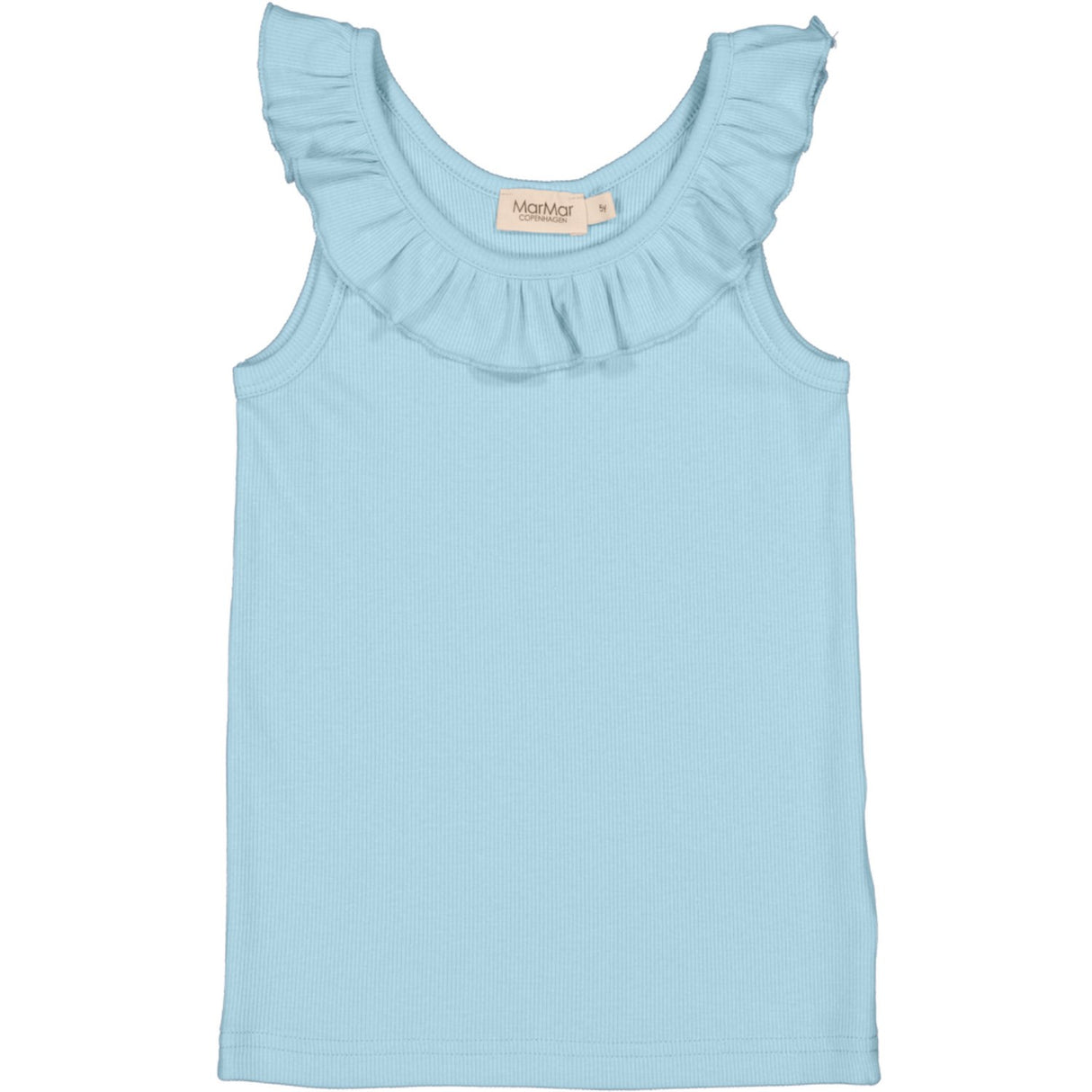 MarMar Modal Fine Rib Heavenly Blue Tamar Top