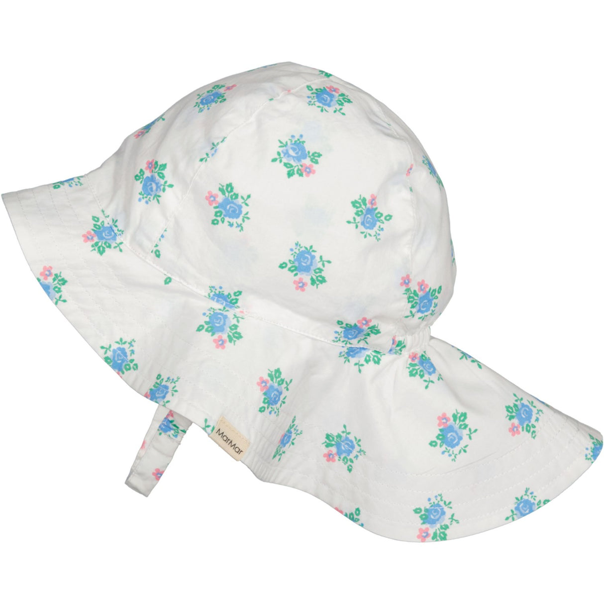 MarMar Poplin Summer Bouquet Alba Baby Long Summer Hat