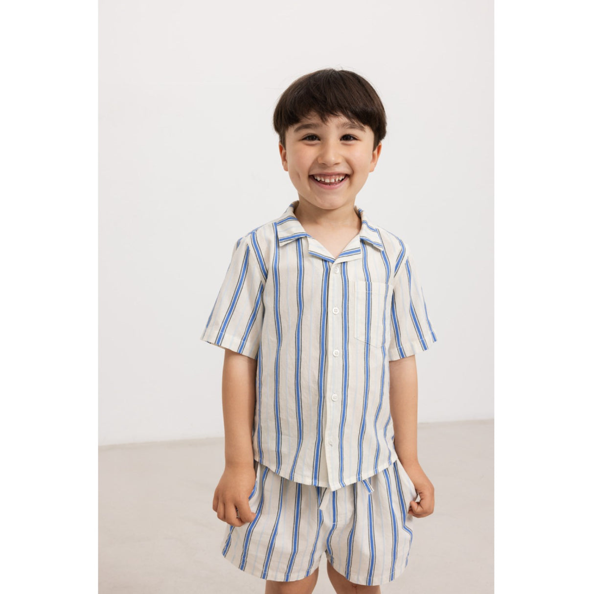 MarMar Cotton Stripes Chambray Stripe Pina Shorts