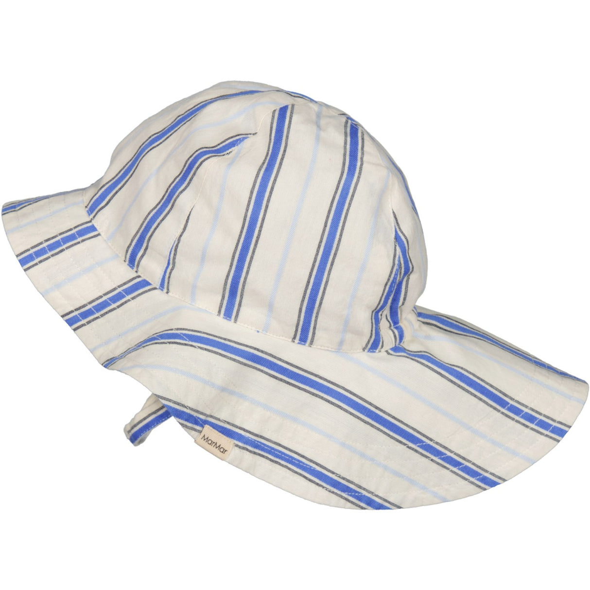 MarMar Cotton Stripes Chambray Stripe Alba Baby Long Summer Hat