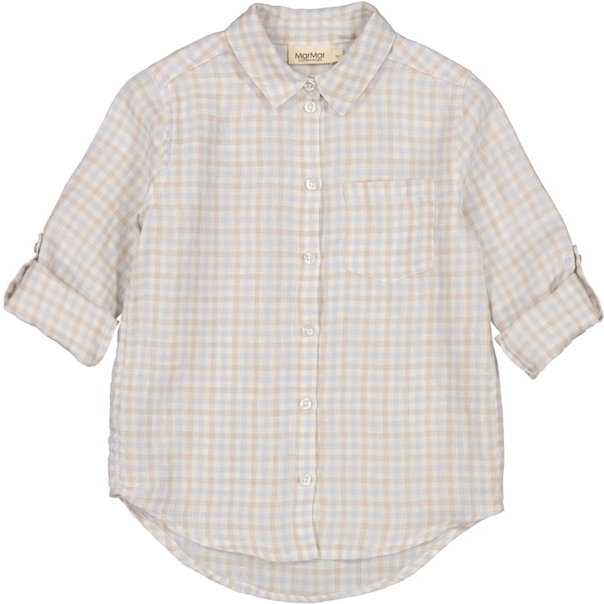 MarMar Fine Linen Summer Check Tommy Shirt