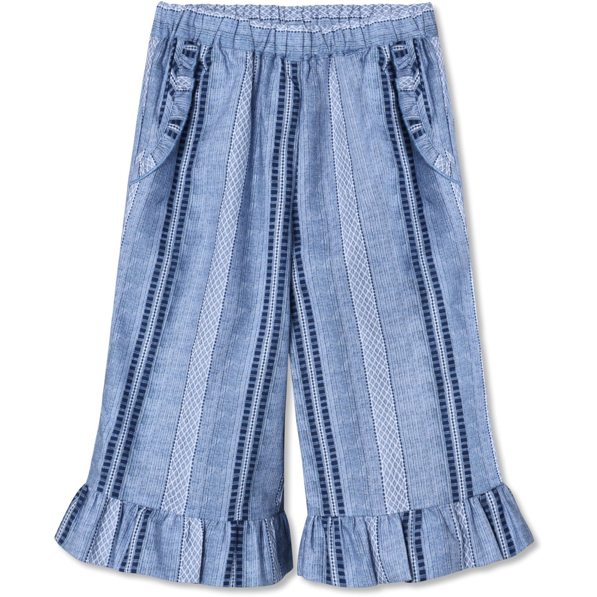 Fliink Navy Amie Ruffle Pants