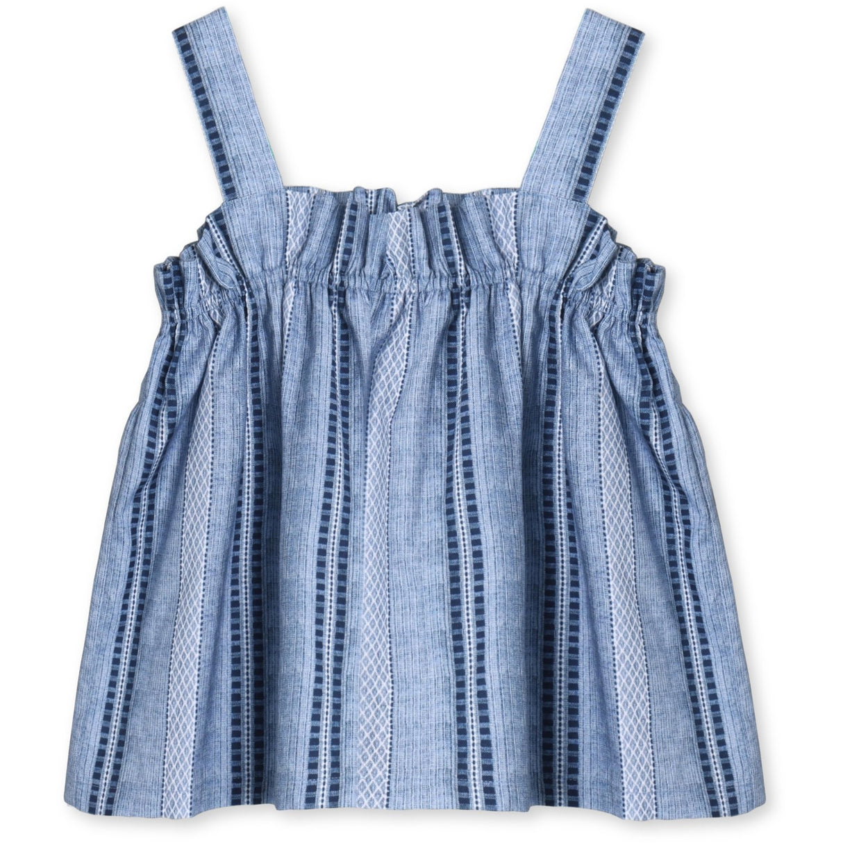 Fliink Navy Amie Ruffle Top