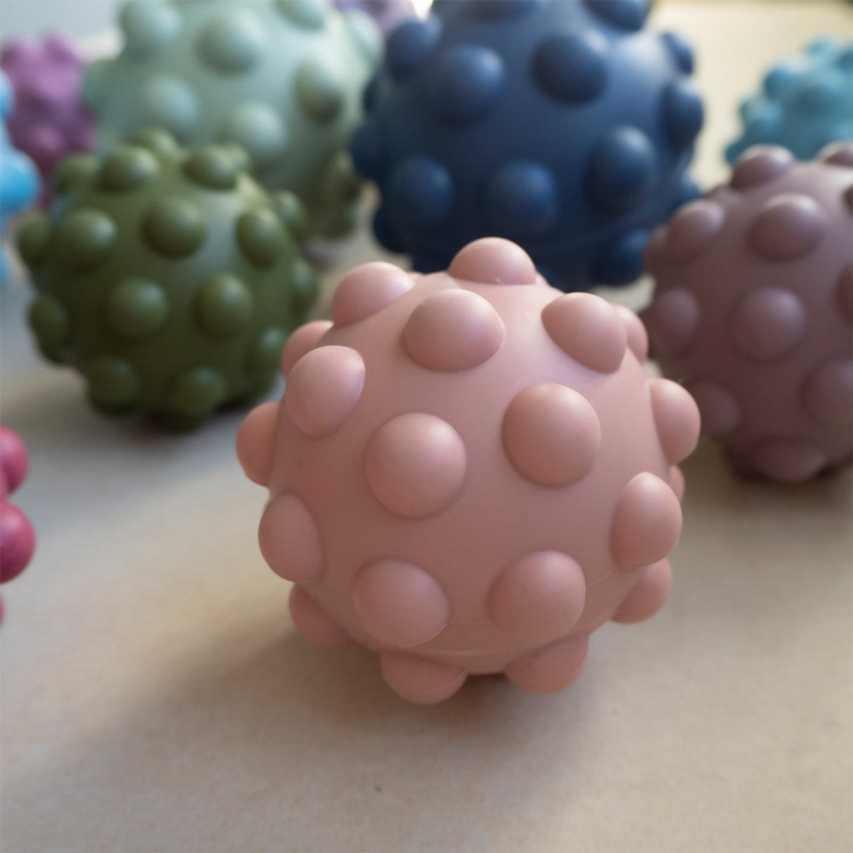 Tiny Tot Blush Sensory Silicone Fidget Ball