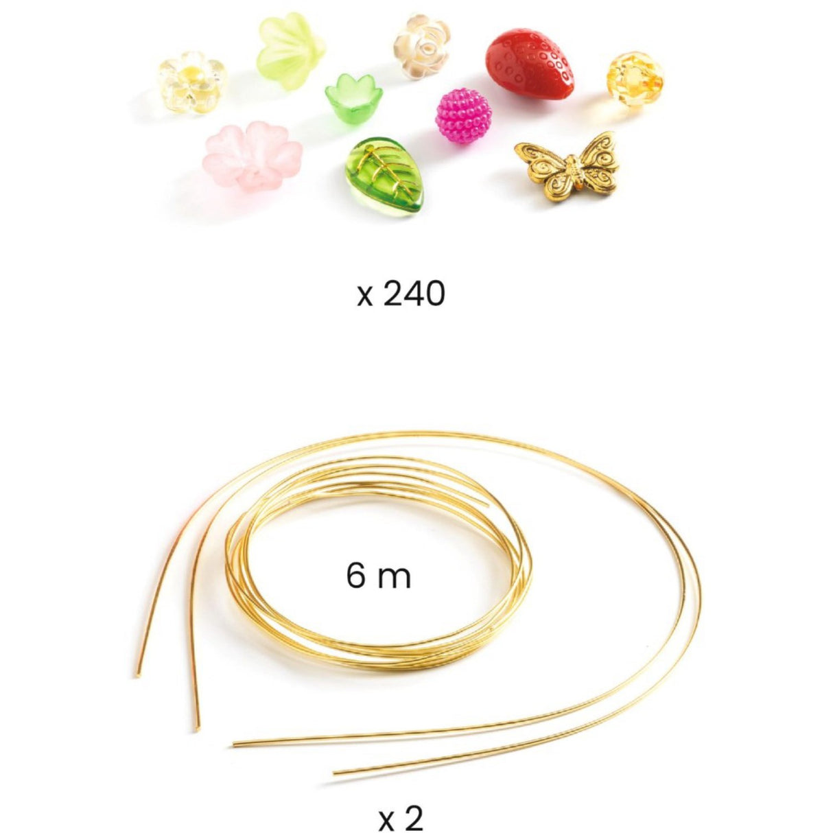 Djeco Beads, Diadem Pink