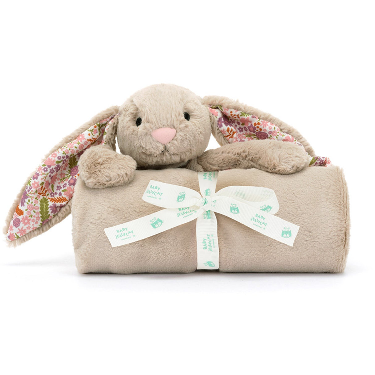 Jellycat Bashful Rabbit, Beige Meadow Blanket