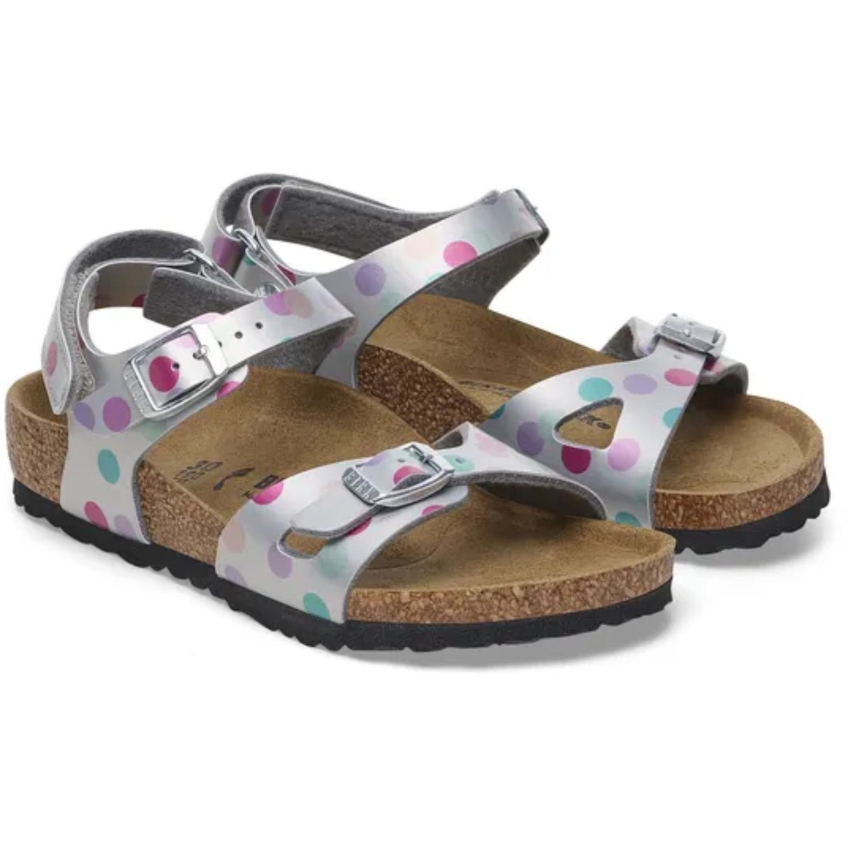 Birkenstock Rio AS Kids BF Elec. Metallic SilverDots