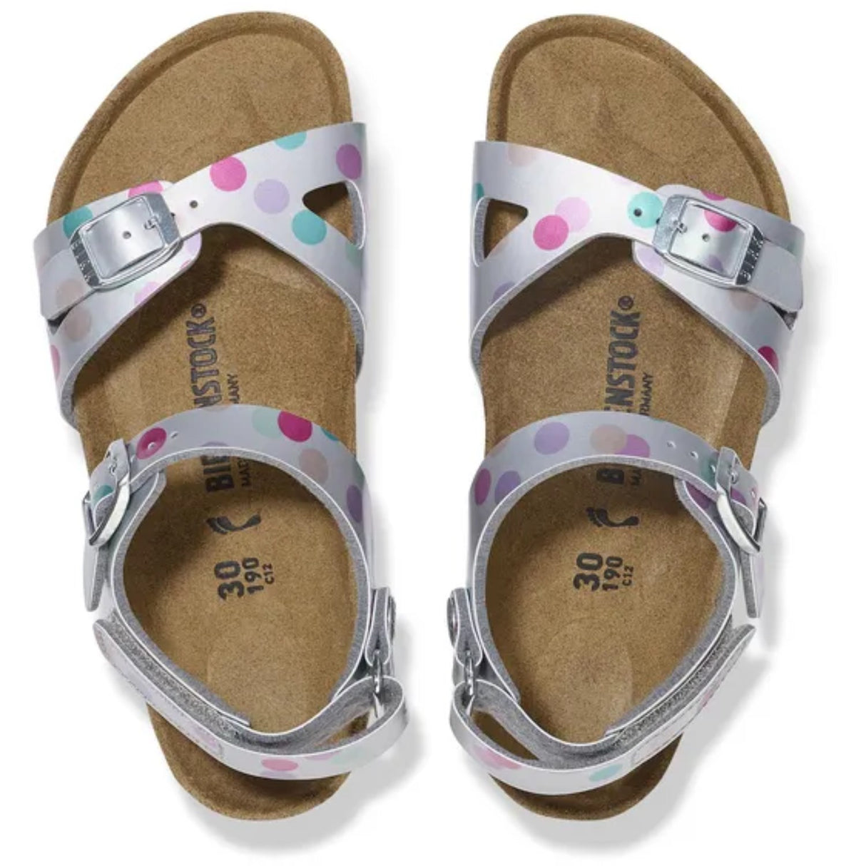 Birkenstock Rio AS Kids BF Elec. Metallic SilverDots