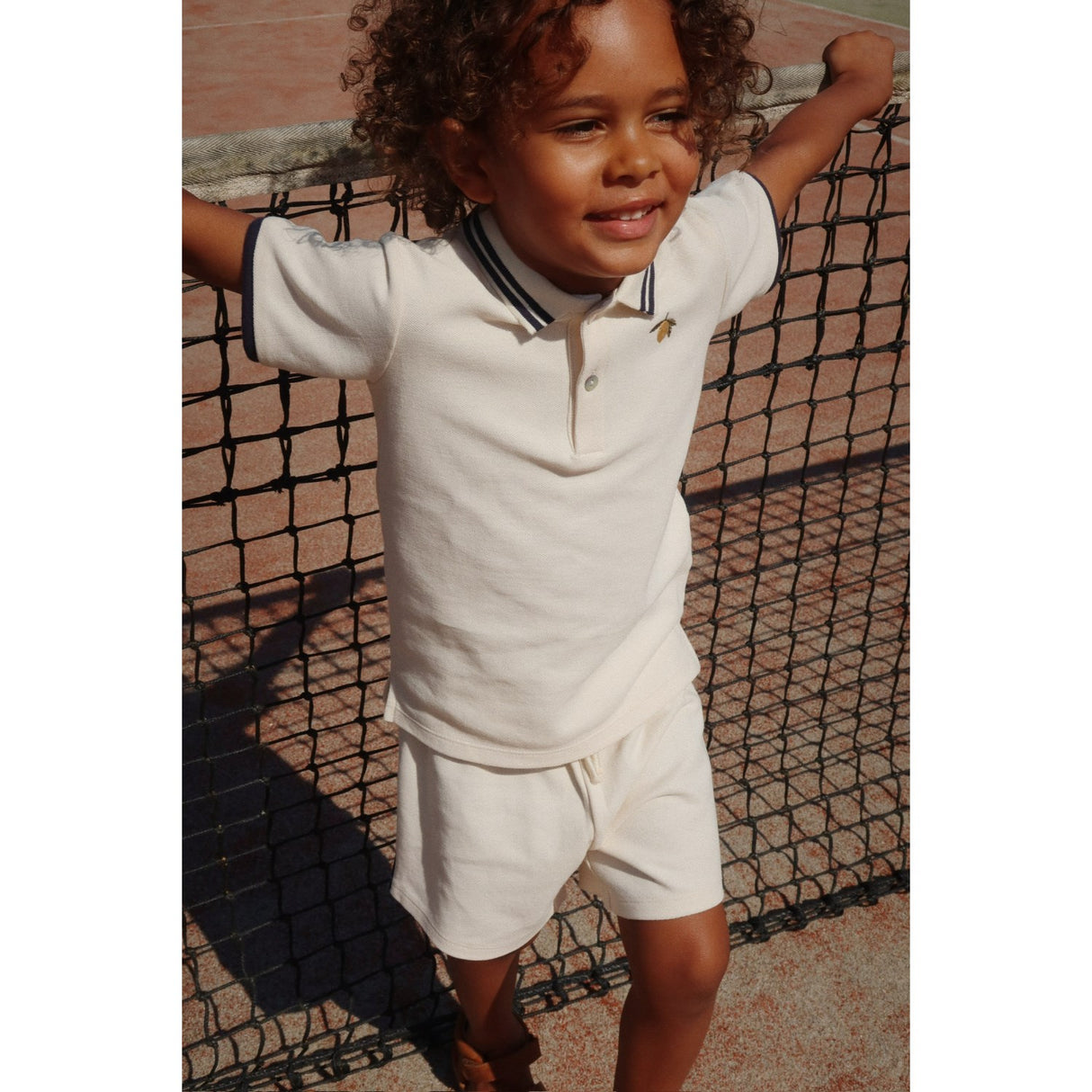 Konges Sløjd Antique White Florian Polo Shirt Gots