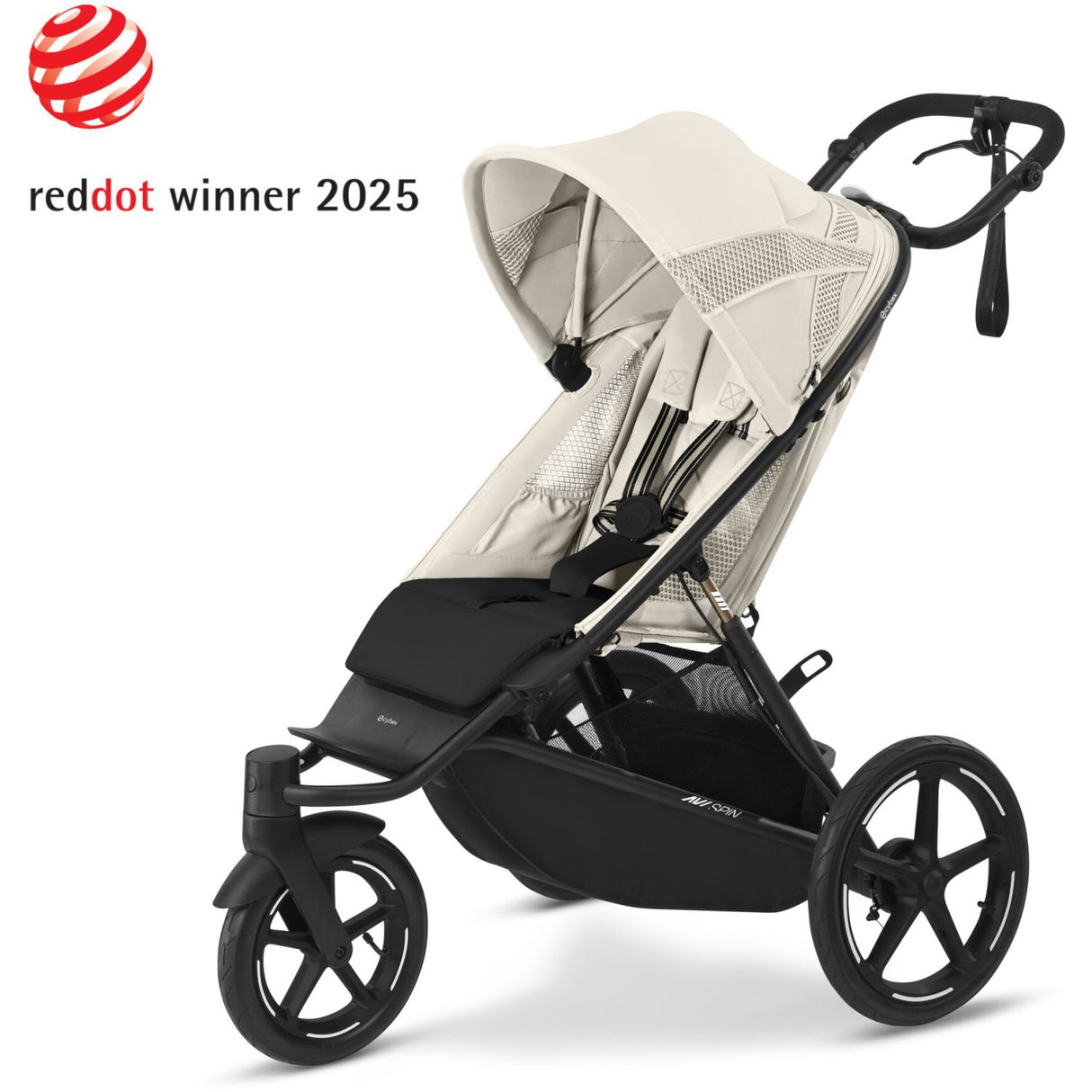 Cybex Avi Spin BLK Stroller Seashell Beige Light Beige