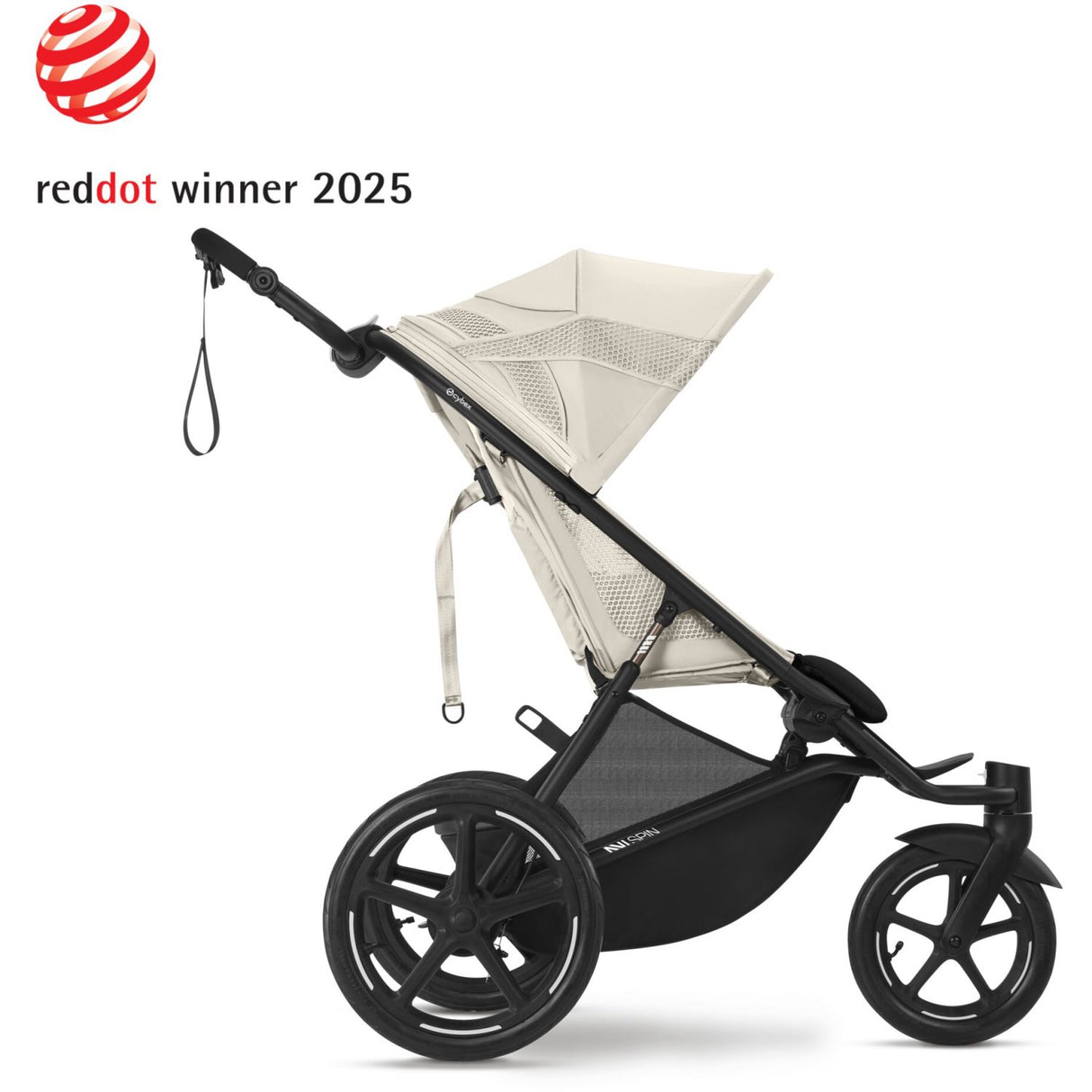 Cybex Avi Spin BLK Stroller Seashell Beige Light Beige