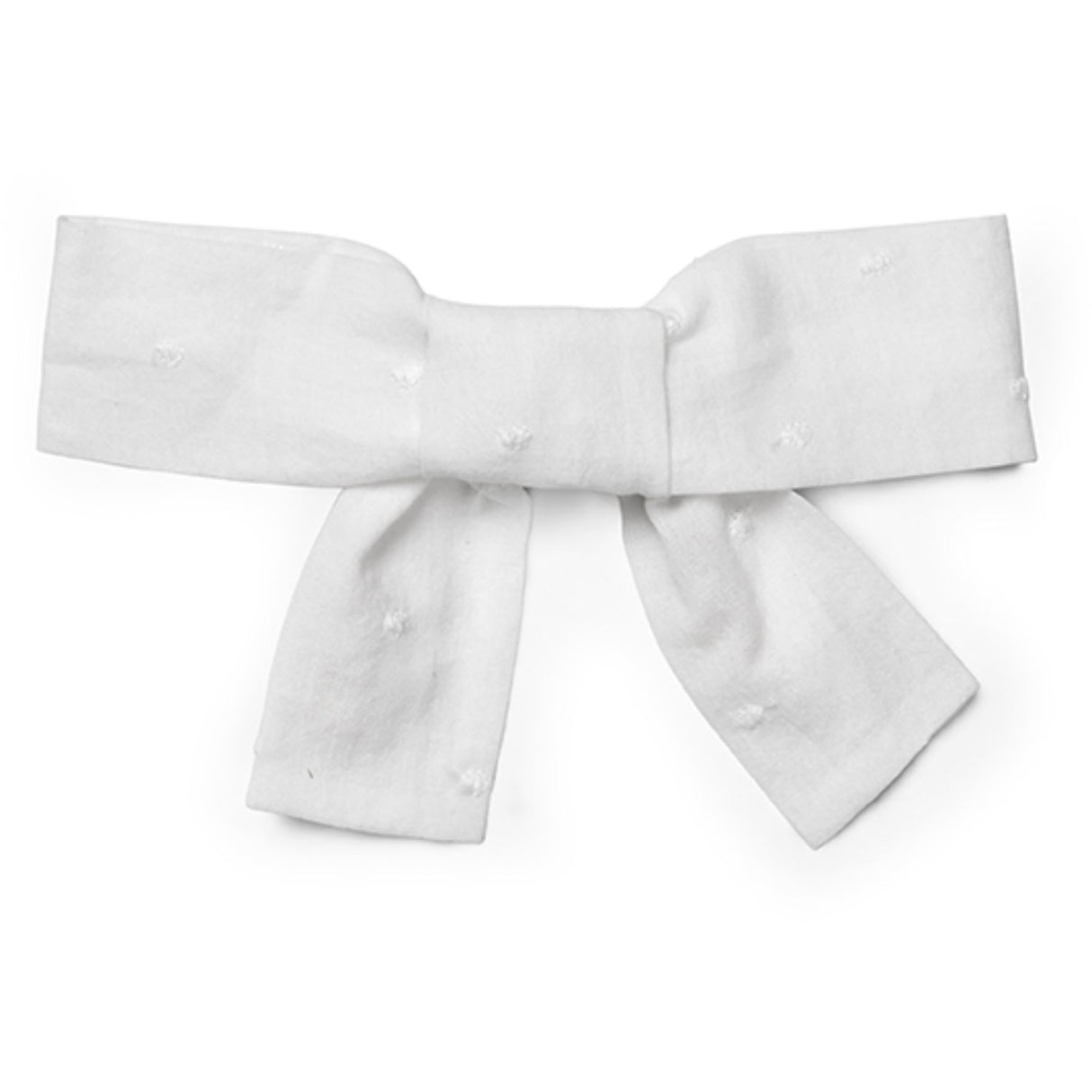 Lalaby Big Hair Bow - White Dot