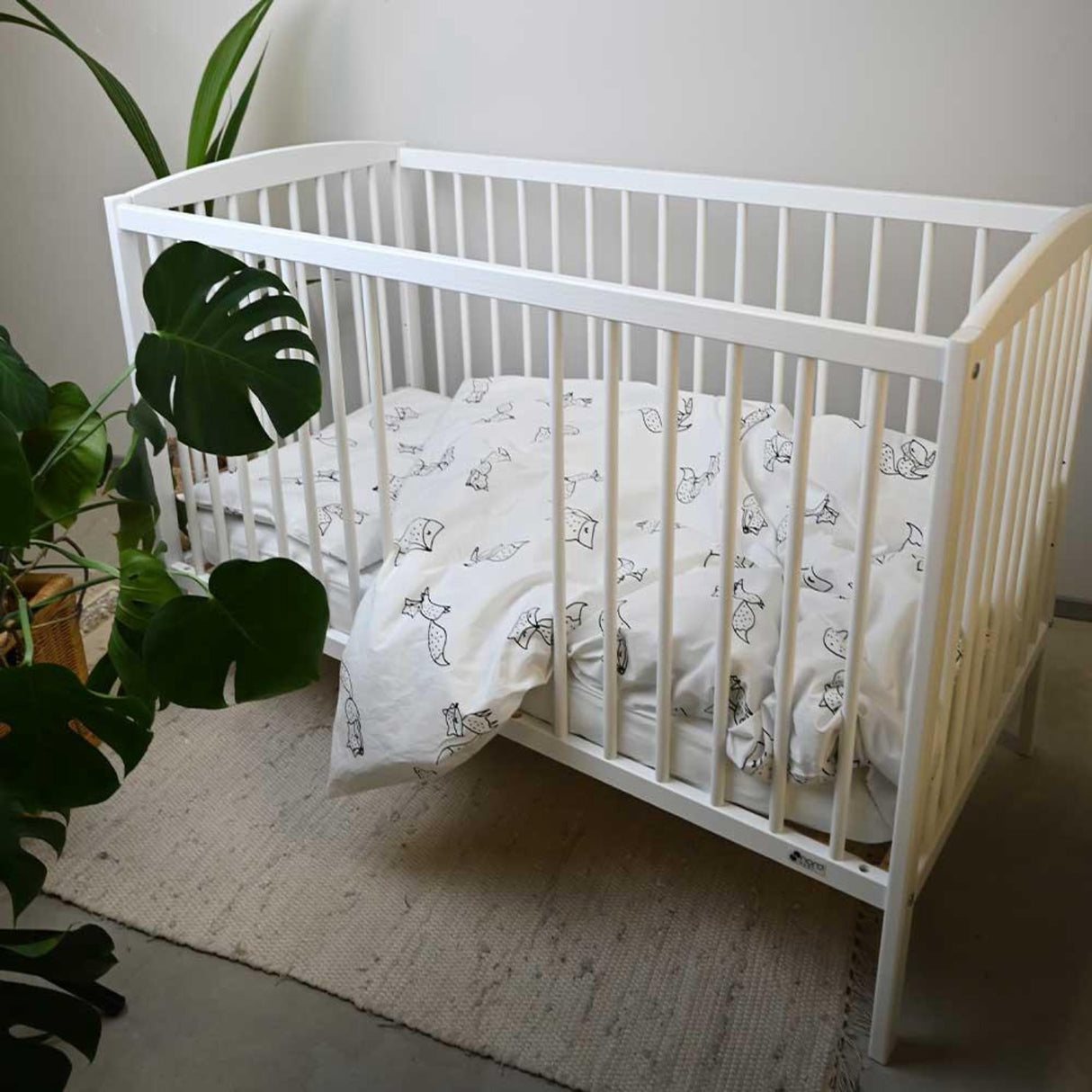 Nordbaby White Cot Lassio 60X120