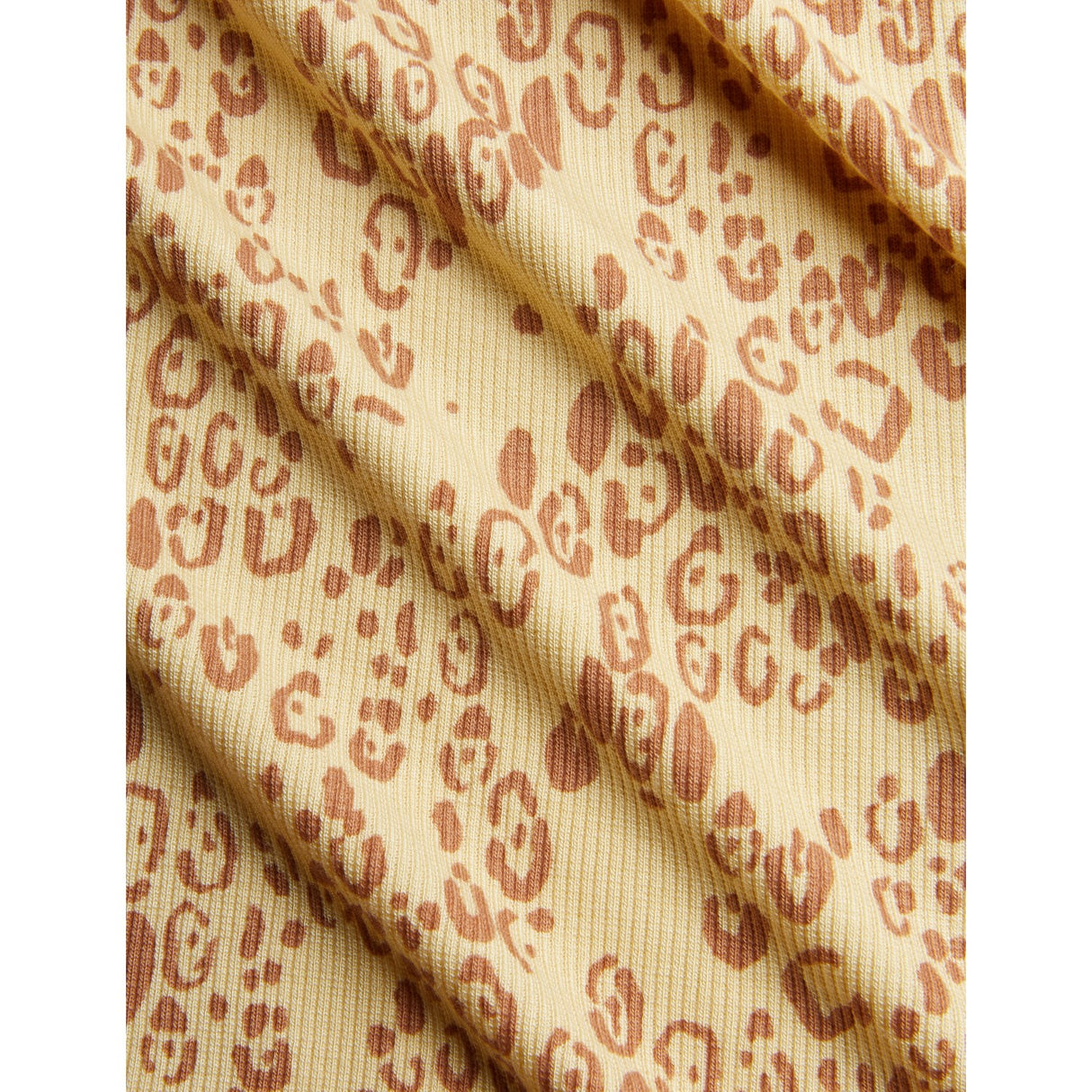 Mini Rodini Beige Mini Leopard AOP Ss Tee