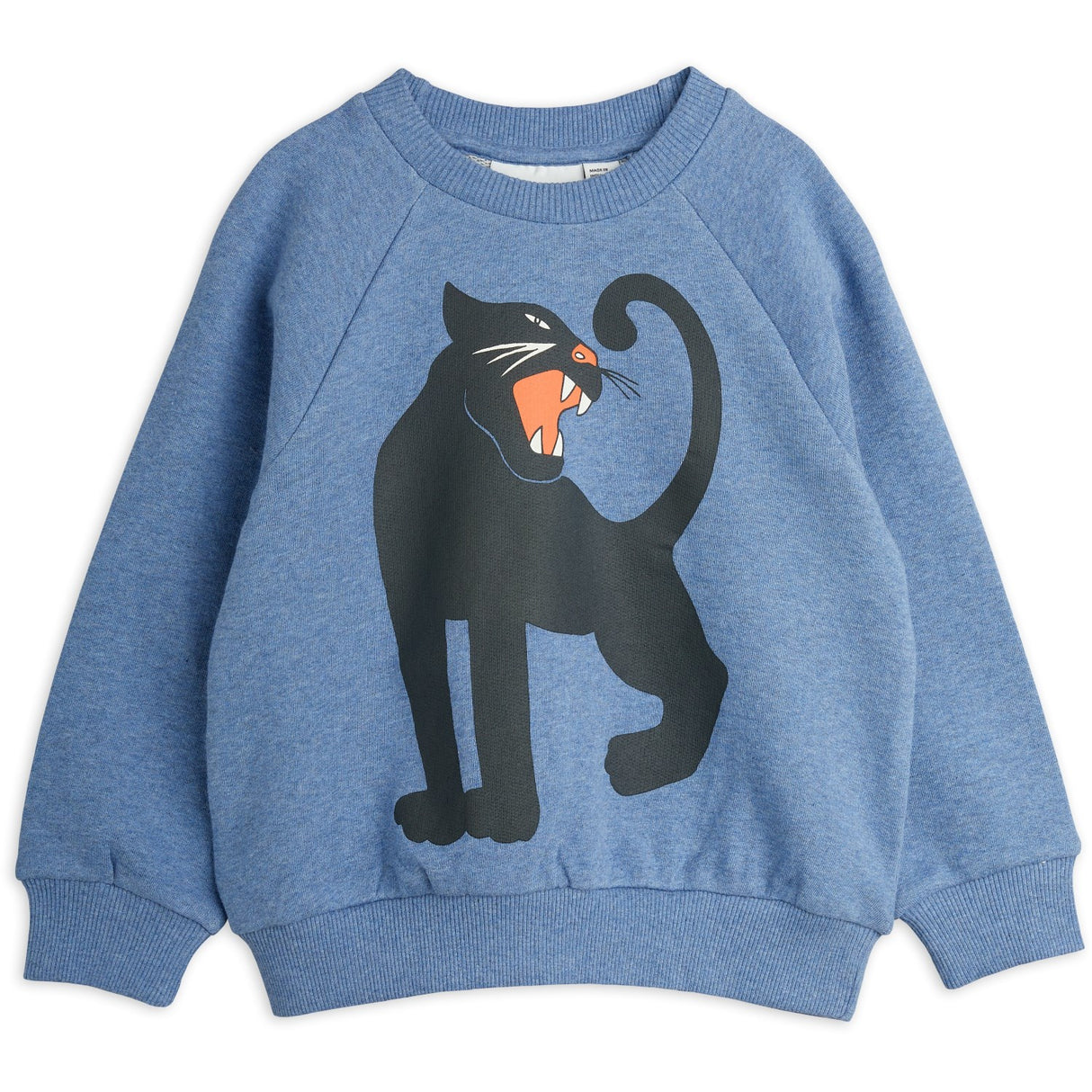 Mini Rodini Blue Panther Sp Melange Sweatshirt