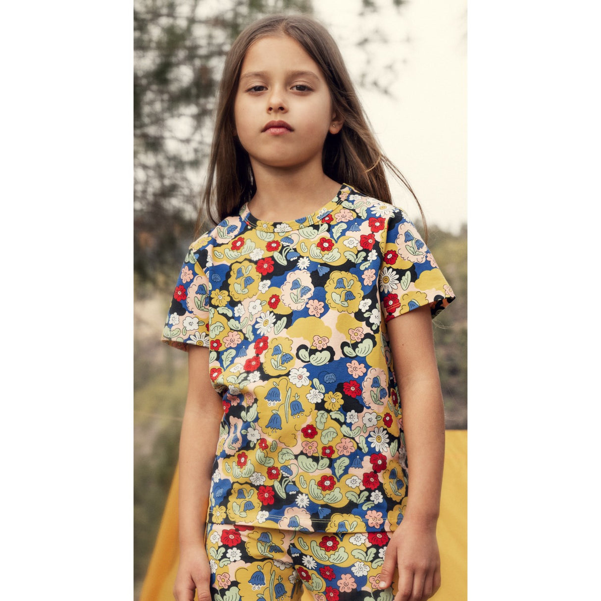 Mini Rodini Multi Flowers AOP Ss Tee