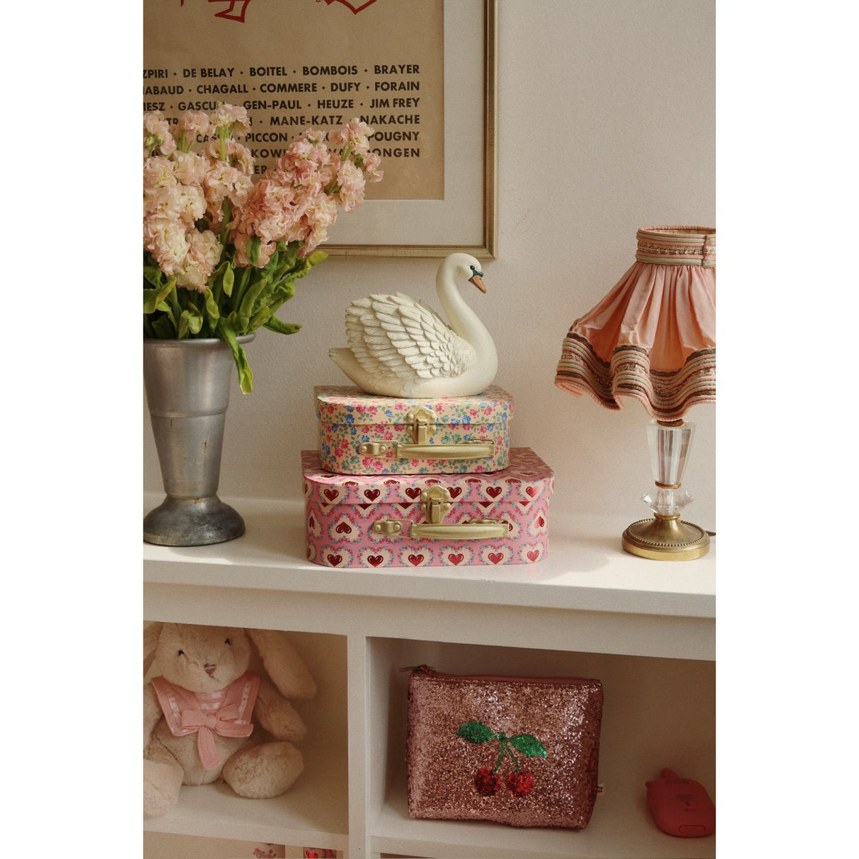 Konges Sløjd Pink 2 Pack Suitcase Fsc