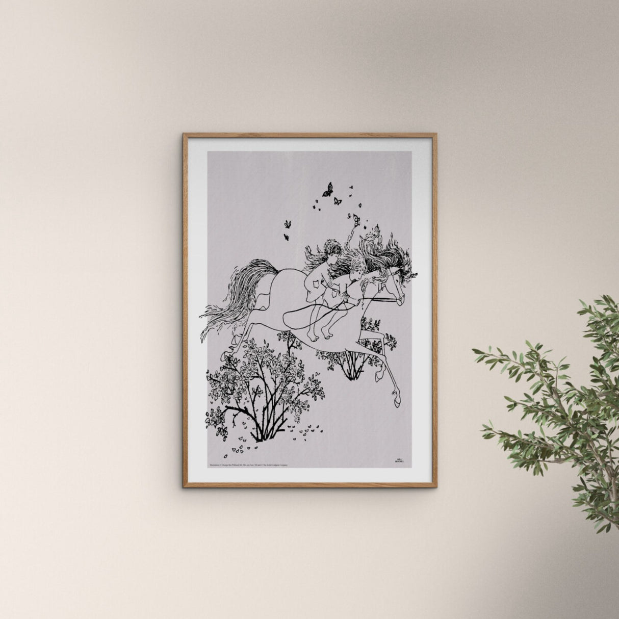 Poster & Frame Astrid Lindgren - Jumping - Mio My Son