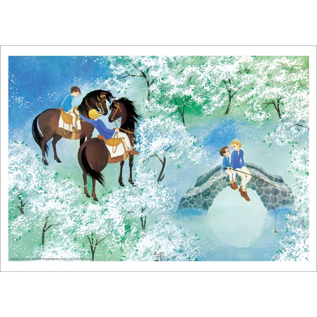 Poster & Frame Astrid Lindgren - Nangijala - The Borthers Lionheart