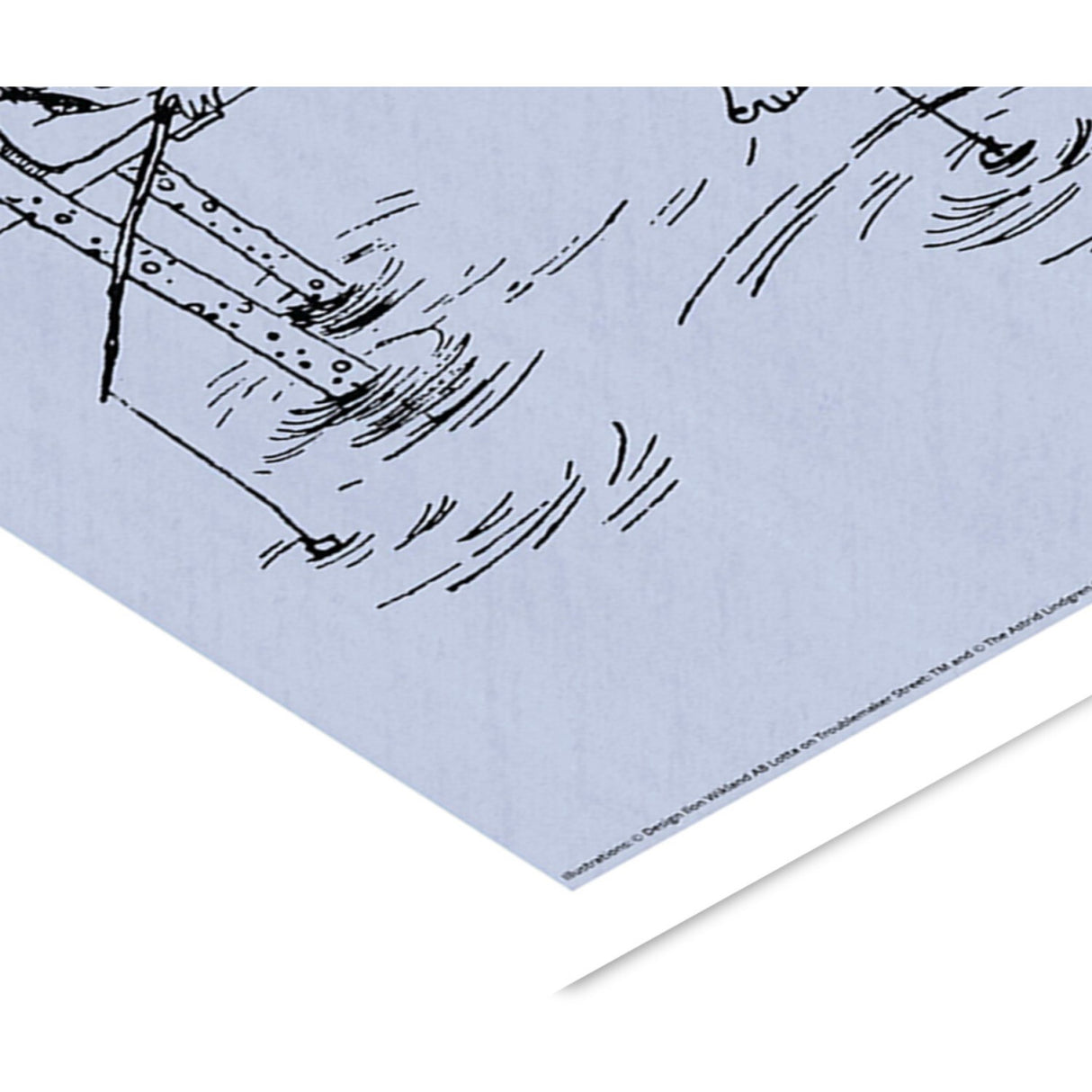 Poster & Frame Astrid Lindgren - Fishing Rod - Lotta