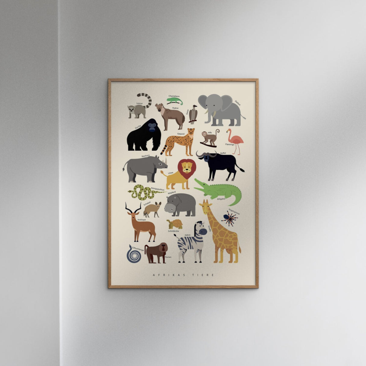 Poster & Frame Citatplakat - Afrikas Tiere