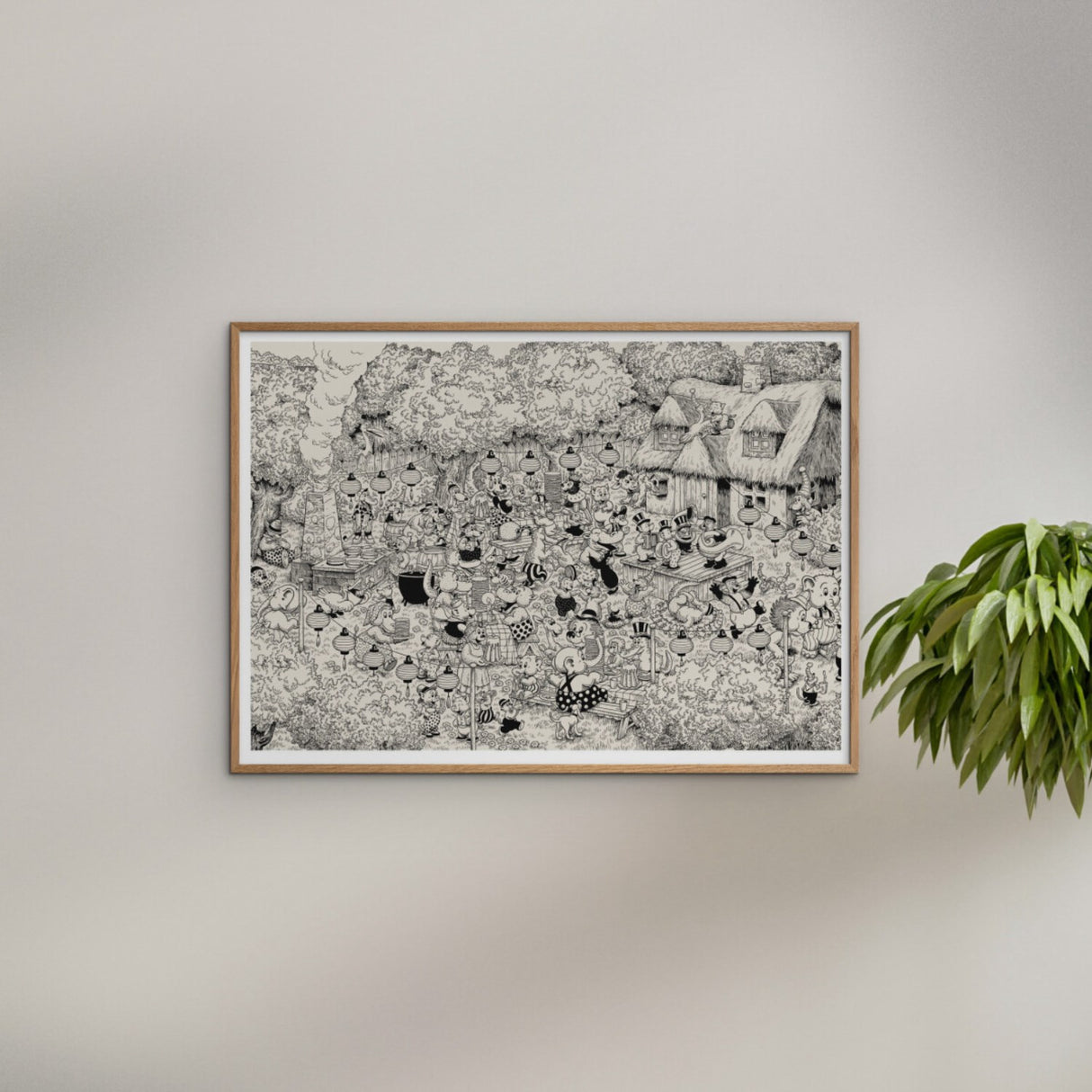 Poster & Frame Rasmus Klump - Havefest 2