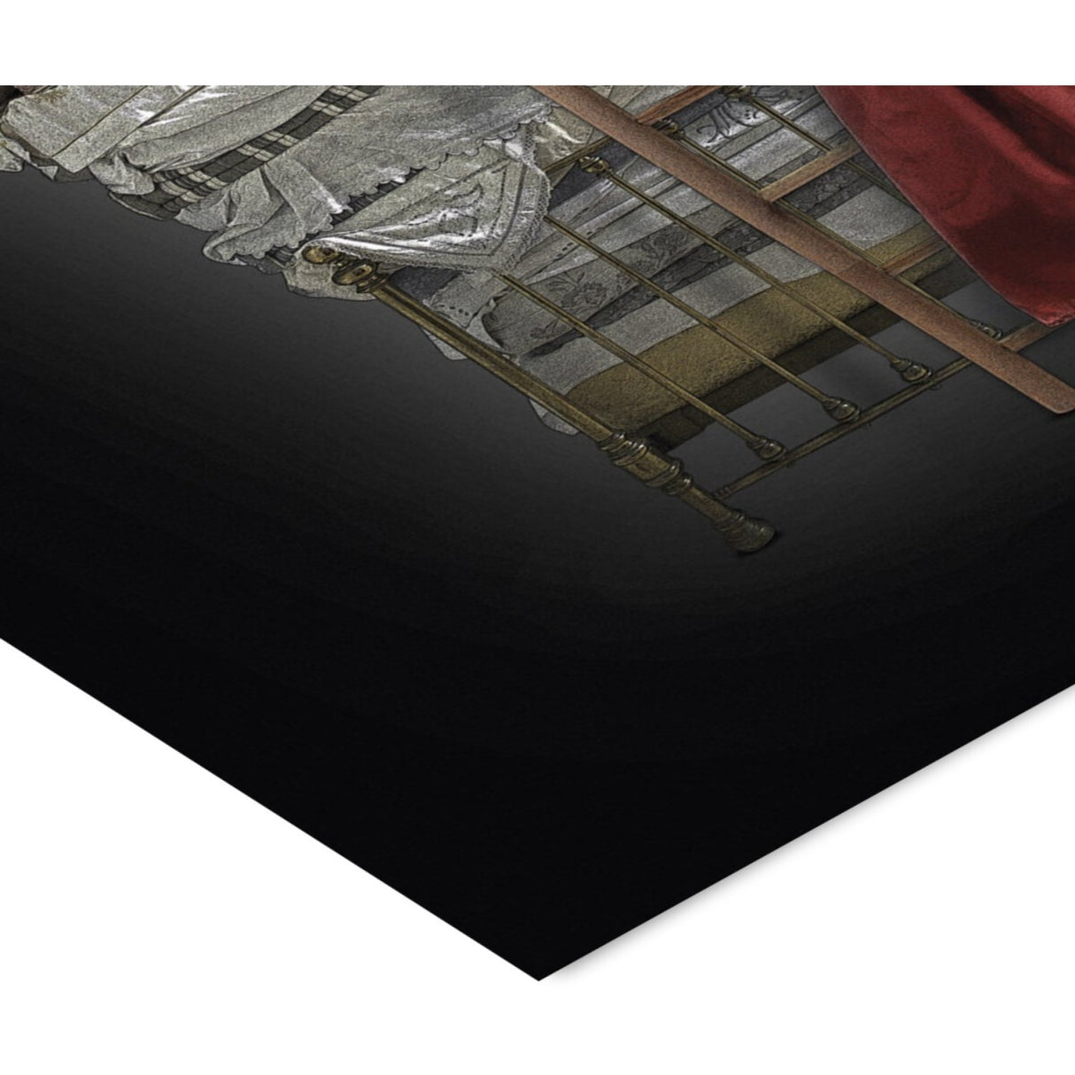 Poster & Frame Story Of Andersen - Prinsessen På Ærten - Hvid/Sort Baggrund