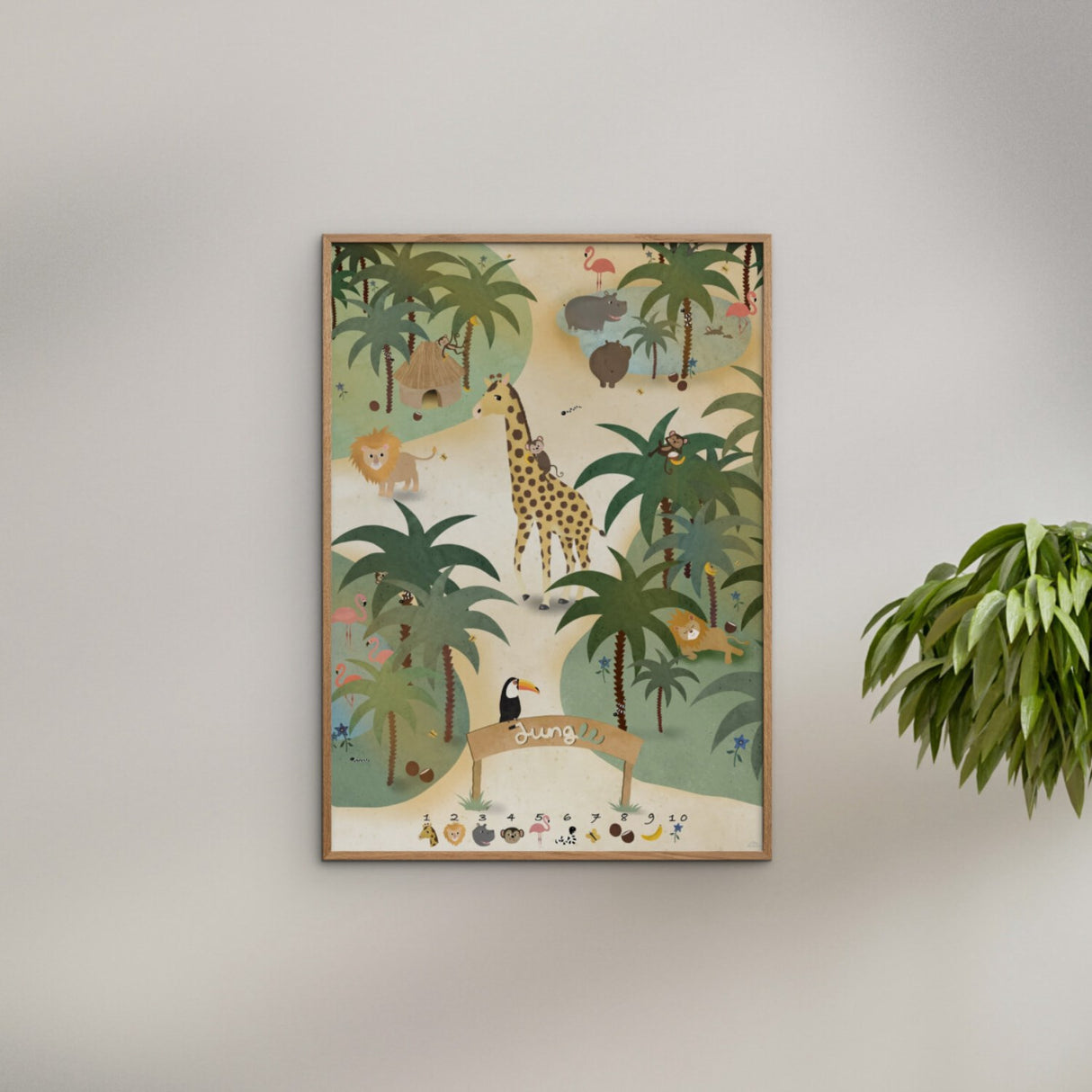 Poster & Frame Willero Illustration - Jungle