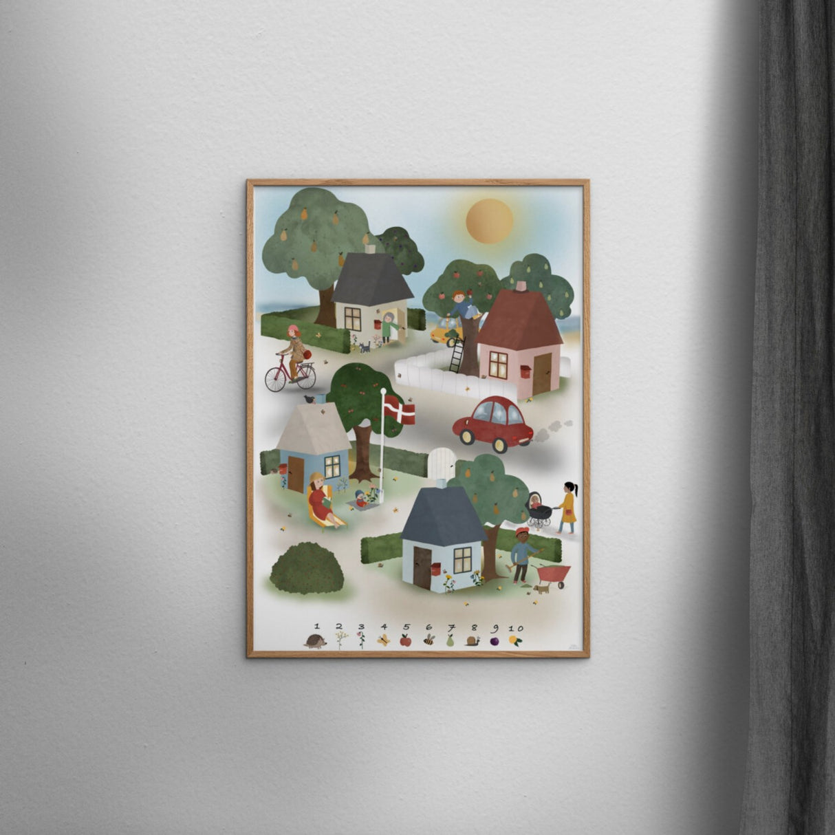 Poster & Frame Willero Illustration - Lille By