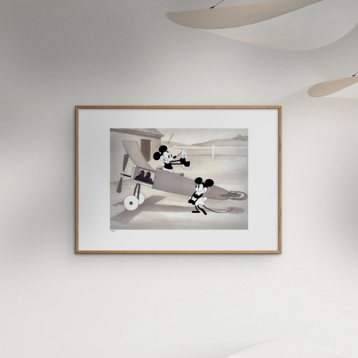 Poster & Frame Disney - Vintage Crazy Plane No. 02